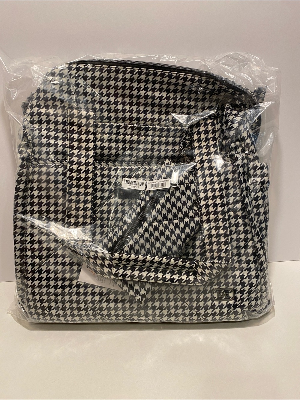 Lug Saunter & Sway Duffel & Pouch Set NWT. Micro Houndstooth - Picture 4 of 13